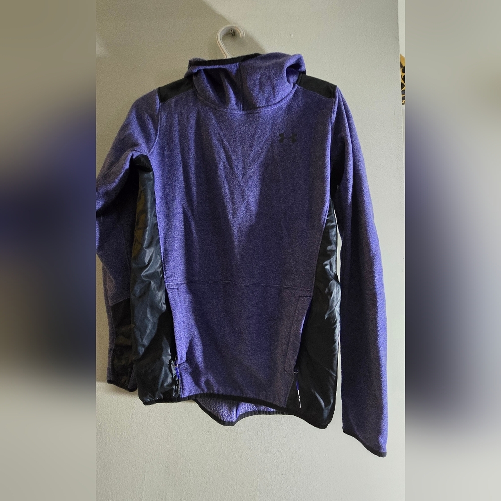 Purple and Black Athletic Fall/winter Running Shirt